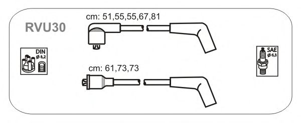 Комплект проводов зажигания RVU30