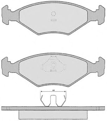 Комплект тормозных колодок, дисковый тормоз 331.4
