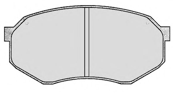 Комплект тормозных колодок, дисковый тормоз 611.0