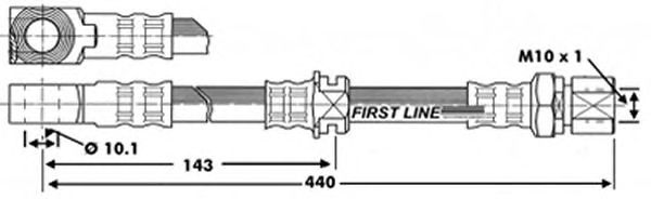 Tubo flexível de travão FBH6346