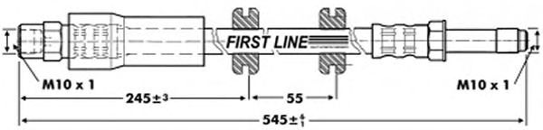 Tubo flexible de frenos FBH6812