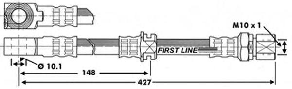Tubo flexível de travão FBH6829