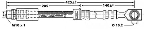 Tubo flexível de travão FBH7124