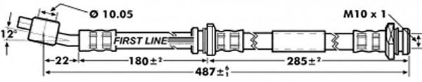Tubo flexible de frenos FBH7139