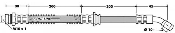 Tubo flexible de frenos FBH7457