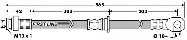 Tubo flexible de frenos FBH7504