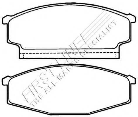 Комплект тормозных колодок, дисковый тормоз FBP1283
