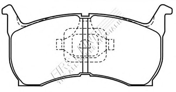 Комплект тормозных колодок, дисковый тормоз FBP1319