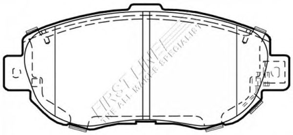 Комплект тормозных колодок, дисковый тормоз FBP1581