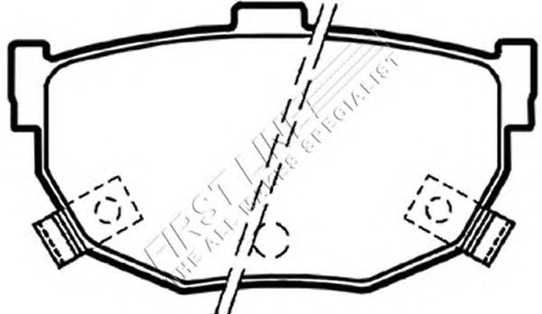 Комплект тормозных колодок, дисковый тормоз FBP3147