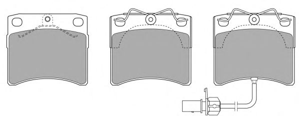 Комплект тормозных колодок, дисковый тормоз FBP-0842-01