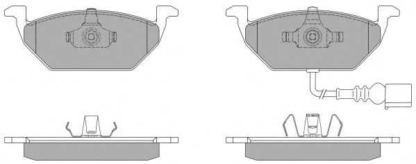 Комплект тормозных колодок, дисковый тормоз FBP-1070-01