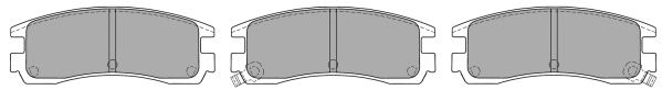 Комплект тормозных колодок, дисковый тормоз FBP-1124