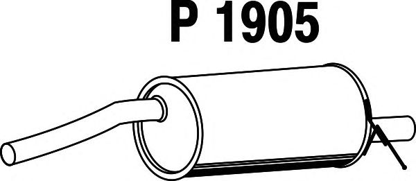 Silenciador posterior P1905