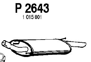 Panela de escape traseira P2643