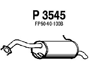 Глушитель выхлопных газов конечный P3545