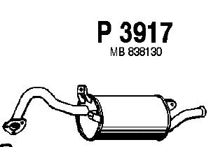 Silenciador posterior P3917