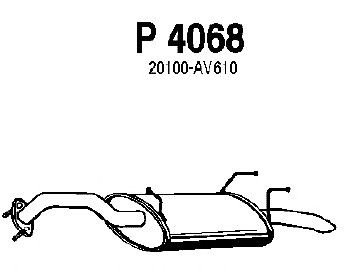 Silenciador posterior P4068