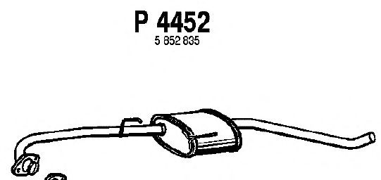 Silencieux central P4452
