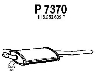 Глушитель выхлопных газов конечный P7370