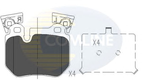 Комплект тормозных колодок, дисковый тормоз CBP06023