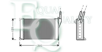 Permutador de calor, aquecimento do habitáculo RR0065