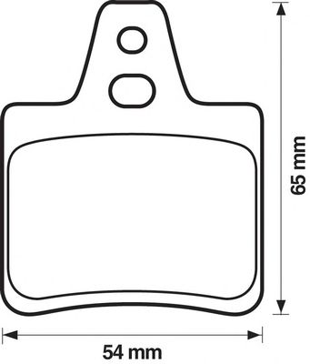 Комплект тормозных колодок, дисковый тормоз 571363S