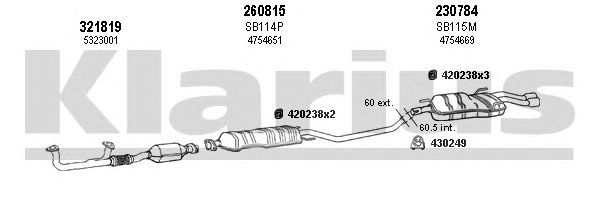 Sistema de gases de escape 750178E