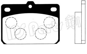 Комплект тормозных колодок, дисковый тормоз IBD-1310