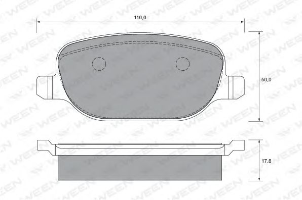 Brake Pad Set, disc brake 151-1905