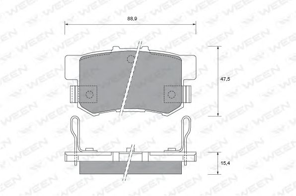 Brake Pad Set, disc brake 151-2186