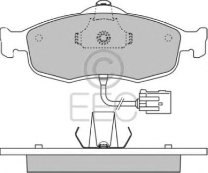 Комплект тормозных колодок, дисковый тормоз BRP0802