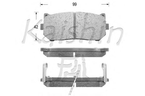 Brake Pad Set, disc brake D11151