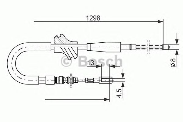Cable, parking brake 1 987 477 054