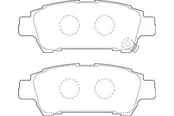 Комплект тормозных колодок, дисковый тормоз WBP23646A