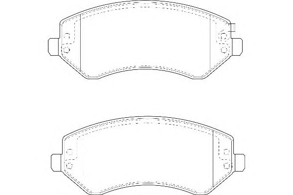 Комплект тормозных колодок, дисковый тормоз WBP23638A
