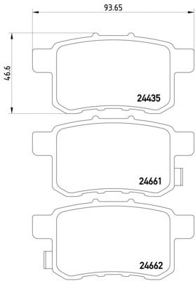 Комплект тормозных колодок, дисковый тормоз 8DB 355 013-631