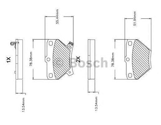Комплект тормозных колодок, дисковый тормоз F 03B 150 074