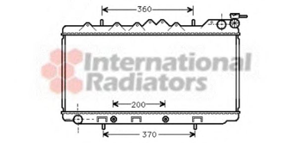 Radiator, engine cooling 13002103