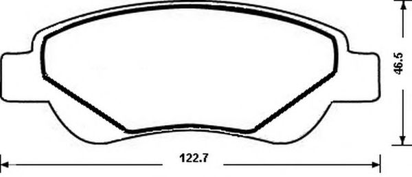 Комплект тормозных колодок, дисковый тормоз 573135J-AS