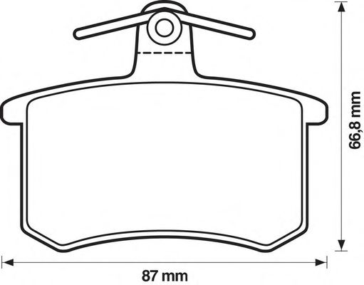 Комплект тормозных колодок, дисковый тормоз 571350B