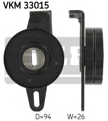 Medløberhjul, multi-V-rem VKM 33015