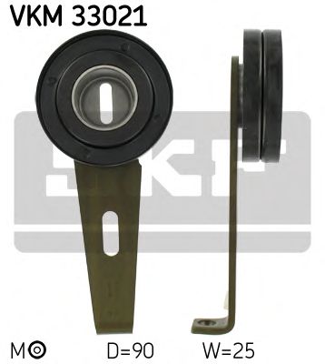 Tensioner Pulley, v-ribbed belt VKM 33021