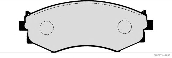 Комплект тормозных колодок, дисковый тормоз J3601052