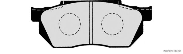 Комплект тормозных колодок, дисковый тормоз J3604014