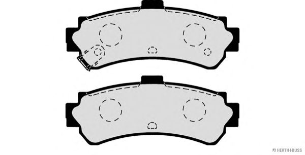Комплект тормозных колодок, дисковый тормоз J3611039
