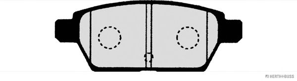 Комплект тормозных колодок, дисковый тормоз J3613021