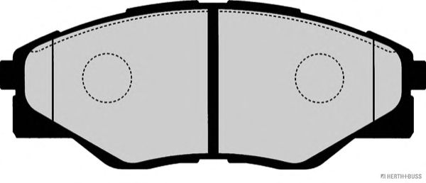 Комплект тормозных колодок, дисковый тормоз J3602106