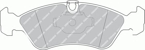 Комплект тормозных колодок, дисковый тормоз FSL1067