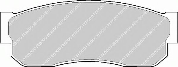 Комплект тормозных колодок, дисковый тормоз FSL293
